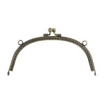 Застежка для сумки фермуар 16.5х7.5 см, 5 шт, 02 под состаренную бронзу, Gamma FER-10