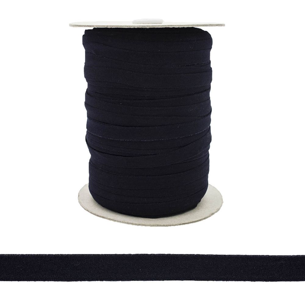 Резинка бельевая (отделочная) 10.0 мм / 250 метров, черный, 908/10