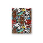 Бизнес-блокнот, глянцевая ламинация, A6 64 л. 24 шт, клетка, Граффити хаос 000892, Светоч 64ББТ6_4_5_1