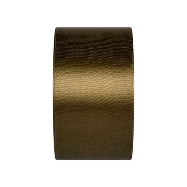 Лента атласная 1-сторонняя 50.0 мм / 33±2 метра, 144 т.хаки, Gamma