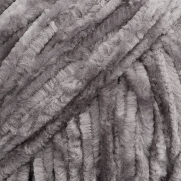 Пряжа Вязь Велюровая 120 / уп.3 мот. по 100 г, 120 м, 09 темно-серый