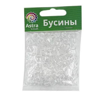 Бусины акрил ⌀8 мм, 25 г, ромбовидные, Astra&Craft, 1