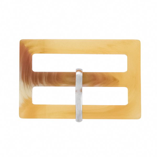 Пряжка ременная пластик 35 мм (внешн. 44х29 мм), Col.C св. коричневый, CNY155, 6 шт