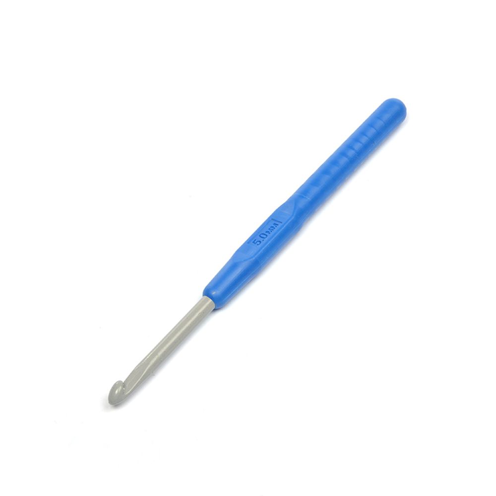 Крючки для вязания ⌀5 мм, ВОС С-279 алюминий, тефлон уп.50шт