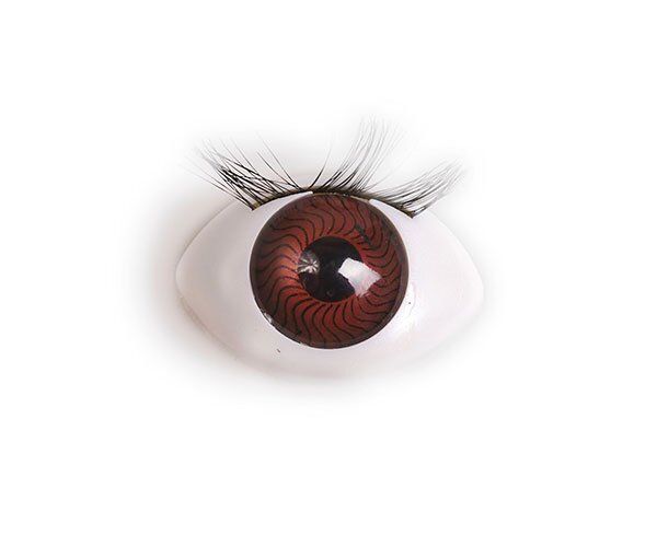 Глаза арт.TK-22 с ресницами цв.коричневый