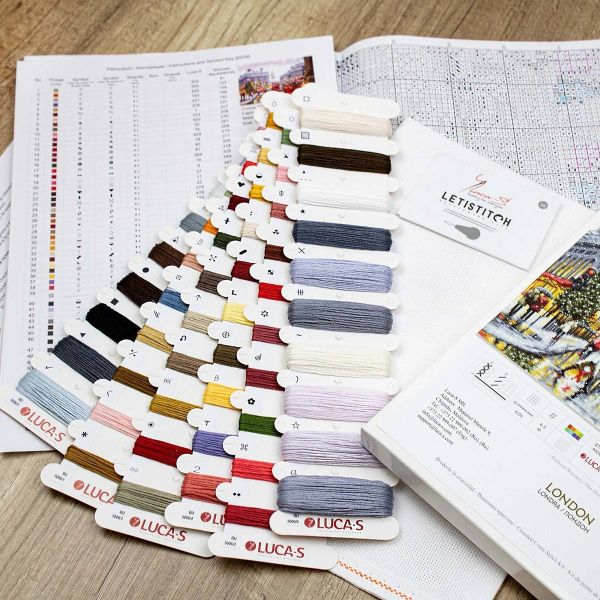 Набор для вышивания нитками Luca-S, Лондон, 44,5х32см