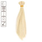 Трессы для кукол 15 см, 100 см, 25 г, 01 св.пшеничный, HobbyBe HAR-7