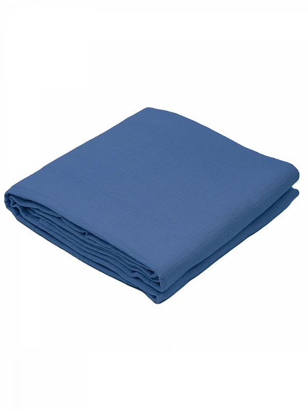 Муслин 125 г/м², 130 см / 2 метра, TBY.Mus.24723.55.2, цв.55 джинс