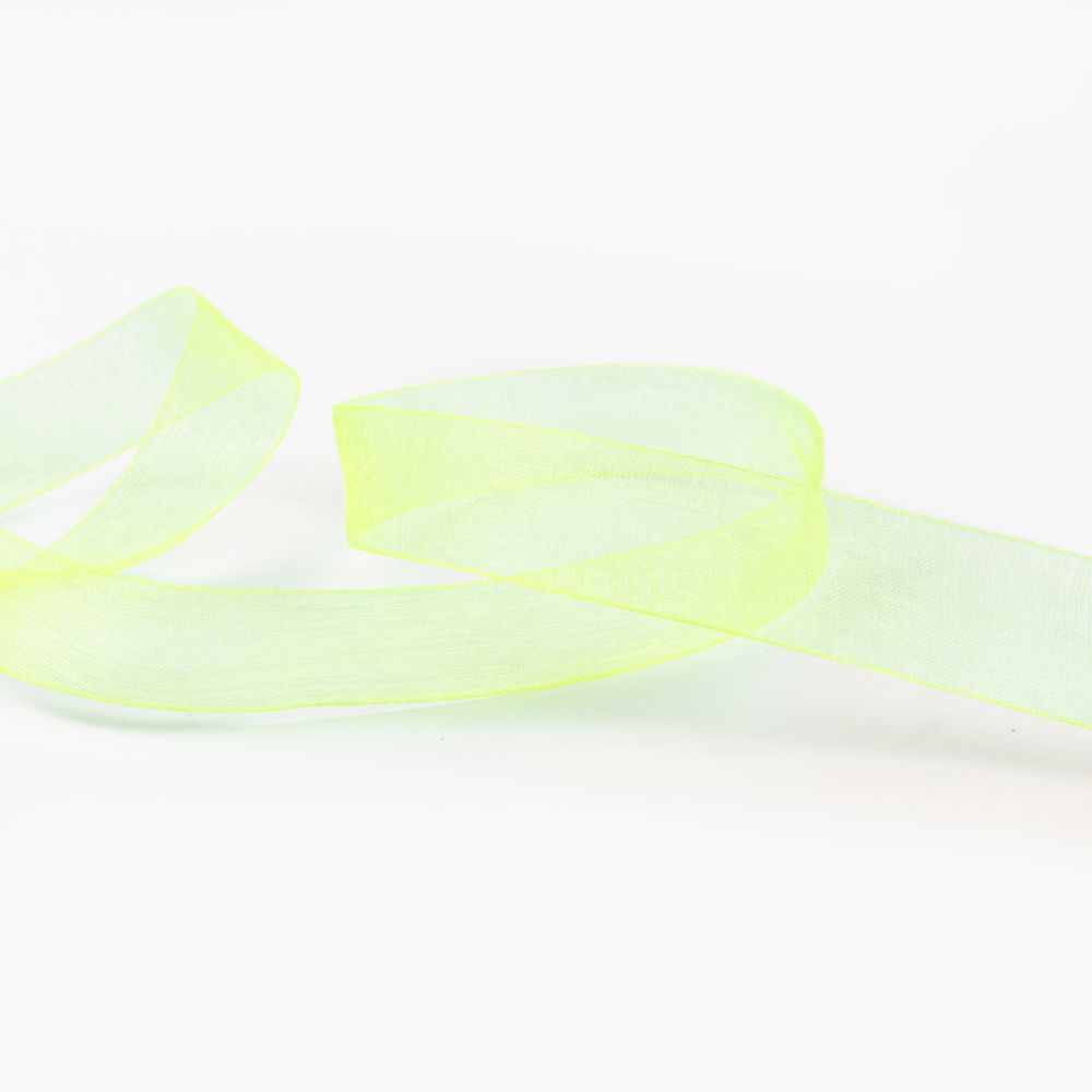 Лента капроновая (органза) 20.0 мм / 22.8±1 метра, 068 салатовый, Blitz OR-20