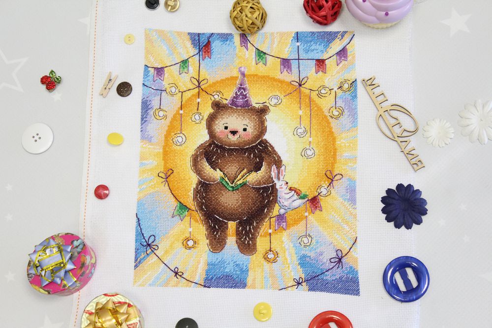 Набор для вышивания нитками МП Студия, Сказка для солнца, 26х21 см