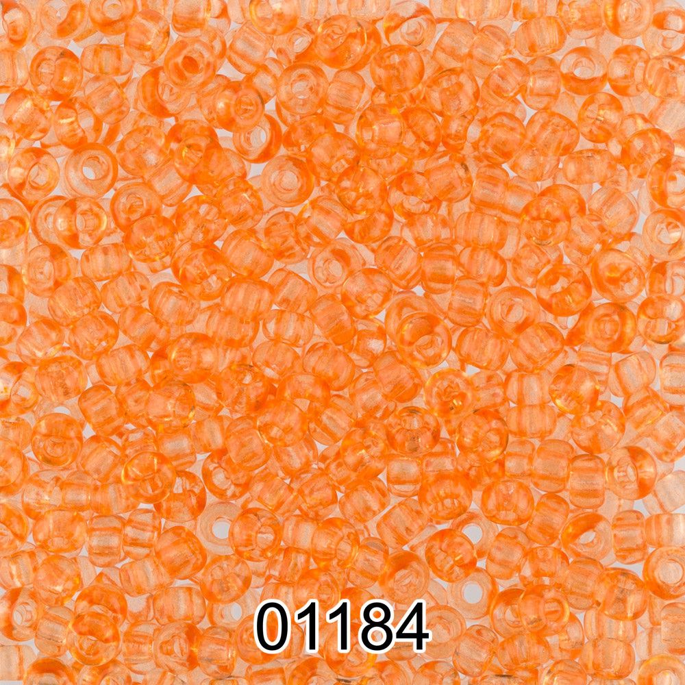 Бисер Preciosa круглый 10/0, 2.3 мм, 500 г, 01184 (Ф416) оранжевый