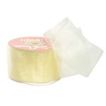 Лента капроновая (органза) 50.0 мм, 1002 молочный, уп. 27,4 м