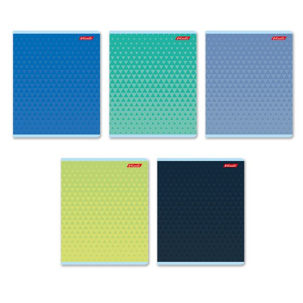 Тетрадь ученическая общая, выборочный лак, A5+ 96 л. на скобе 60 г/м², белизна 100%, 5 шт, клетка в термоусадочной пленке, 000783 В цвете, Светоч 96ТЕТк-003