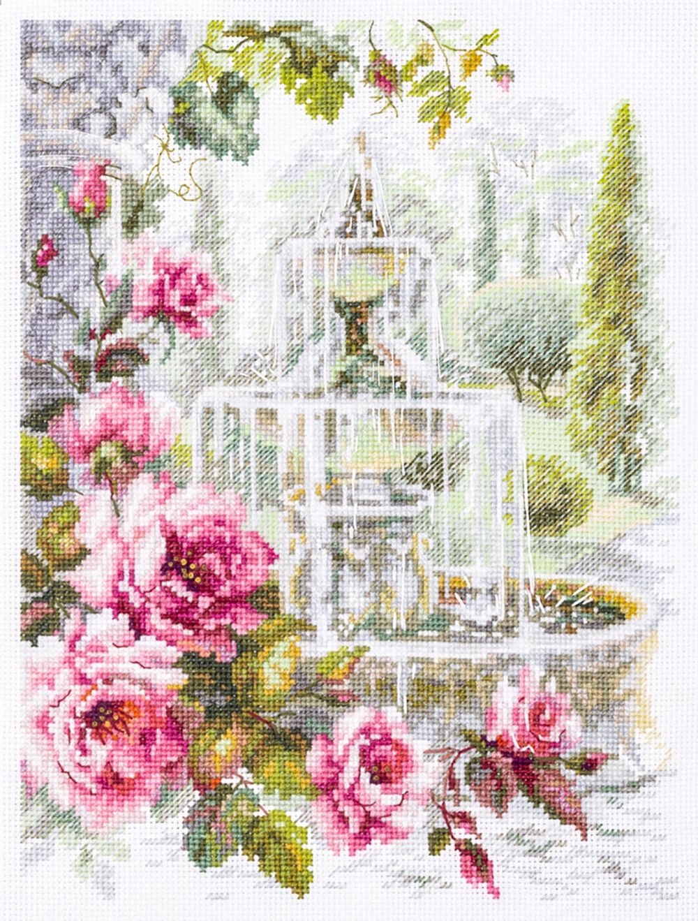 Набор для вышивания нитками Чудесная игла, Фонтан желаний, 20х26 см