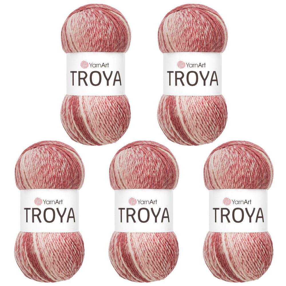 Пряжа YarnArt (ЯрнАрт) Troya / уп.5 мот. по 100 г, 250 м, 2105 секционный