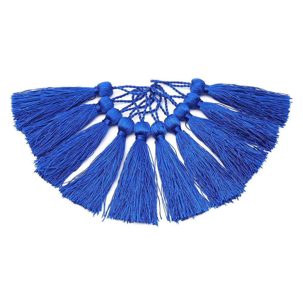 Кисти шторные 70.0 мм, вискоза, цв.234 василек, 5 шт