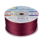 Лента репсовая (в рубчик) 3.0 мм / 91.44 метра, 054 бордовый, Gamma GR-03