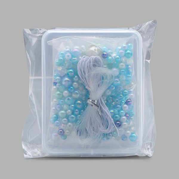 Набор бусин для рукоделия, творчества, микс, Astra&Craft (голубой)