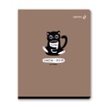 Тетрадь ученическая общая, выборочный лак, A5 80 л. на скобе 65 г/м², белизна 100% 5 шт клетка, 01526 Мяугли, Светоч Т81