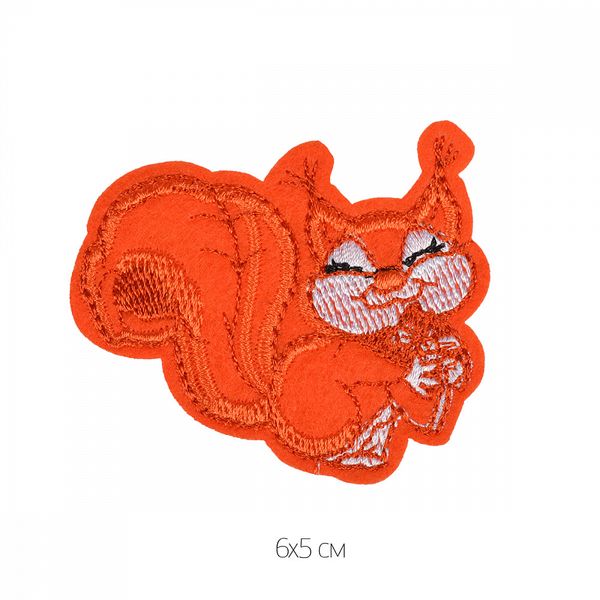 Термоаппликация Белочка 6х5см, 10 шт