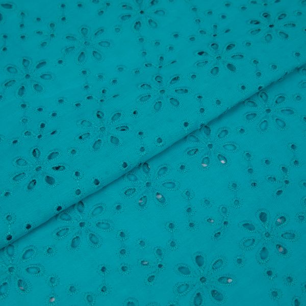 Ткань шитьё (прошва) 285 г/м², 140 см / 10 метров, 15-4825 голубой, Gamma YFAS-3670