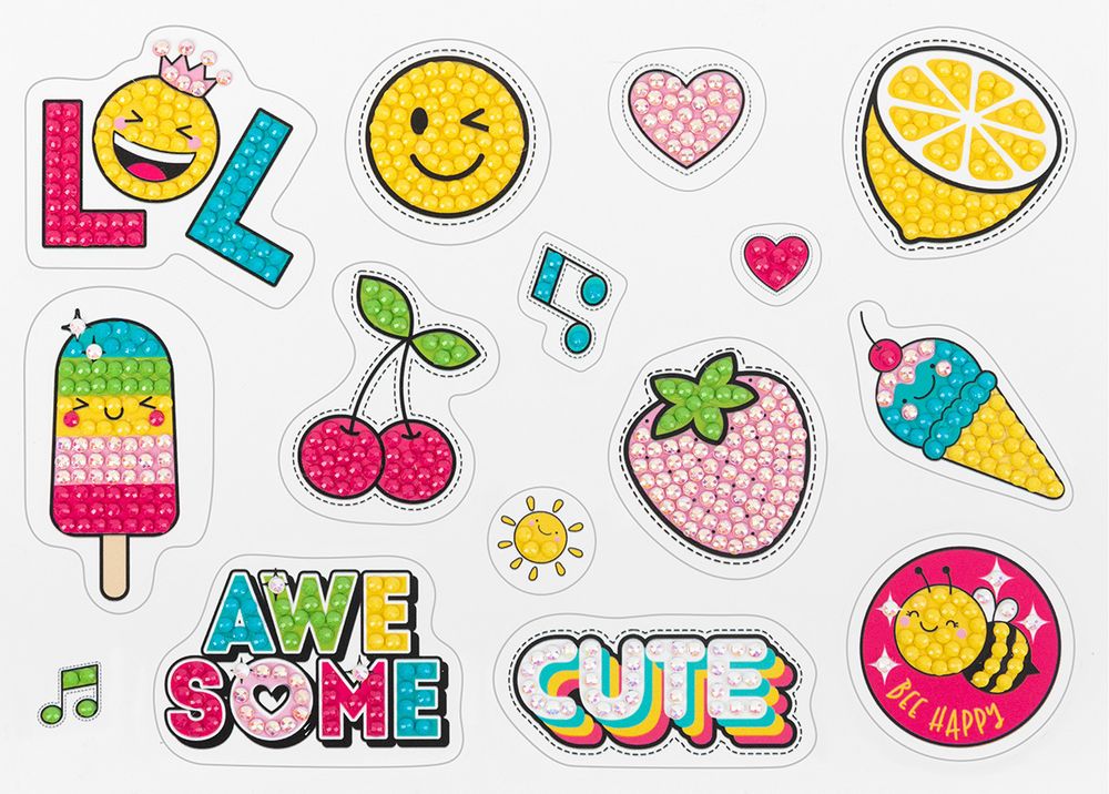 Алмазная (кристальная) мозаика Фрея ALVN-137, наклейки Всё клубнично!, 19.5х14 см