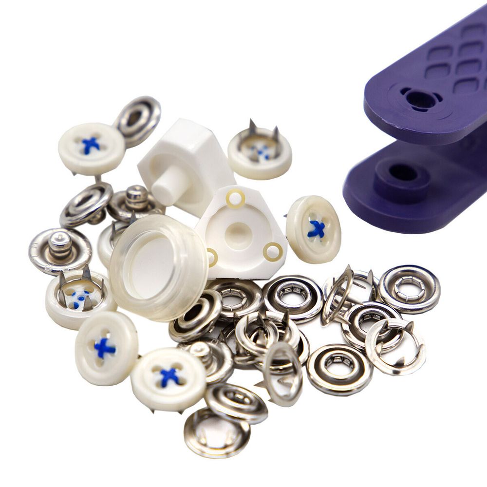 Кнопка рубашечная (джерси) имитация стежка 12.0 мм, синий Prym 390611