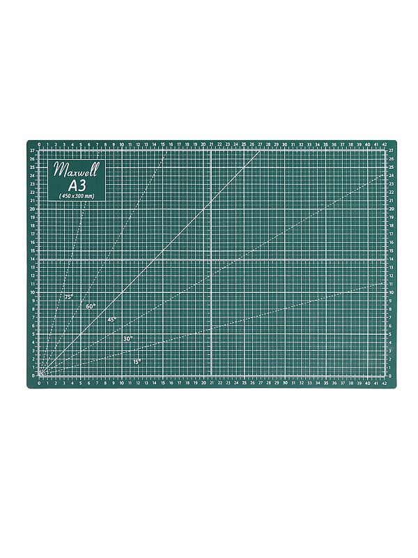 Коврик раскройный для пэчворка А3 30х45 см, 3 мм двухсторонний трехслойный