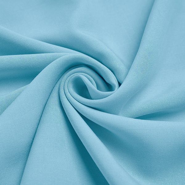 Штапель 110 г/м², 145 см / 2 метра, TBY-Vi-30-37.2, цв.37 голубой