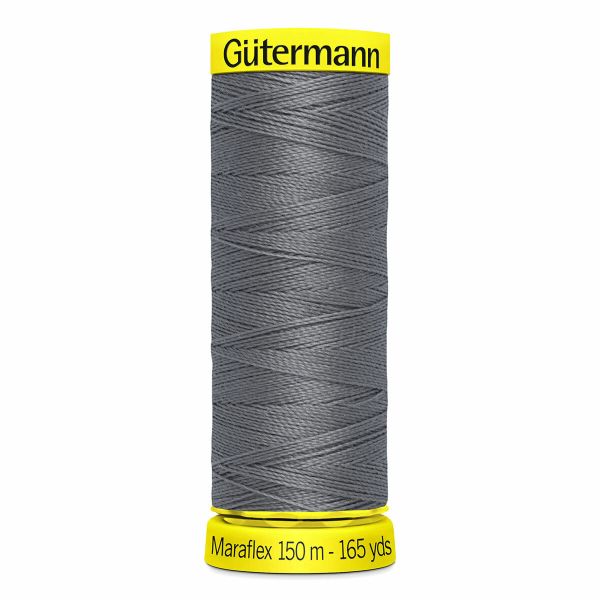 Нитки для трикотажа Gutermann Maraflex, 150м, 496 серо-стальной, 5 катушек