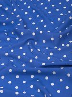 Штапель в горошек 90 г/м², 145 см / 25 метров, TBY.Vidt.03 цв.голубой