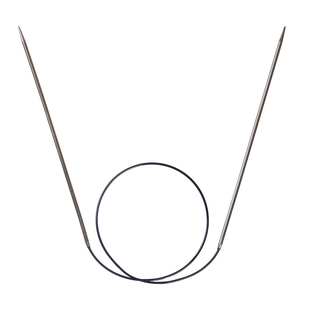 Спицы круговые ⌀2.5 мм, 40 см, 1 шт, серебристые, Prym 212110