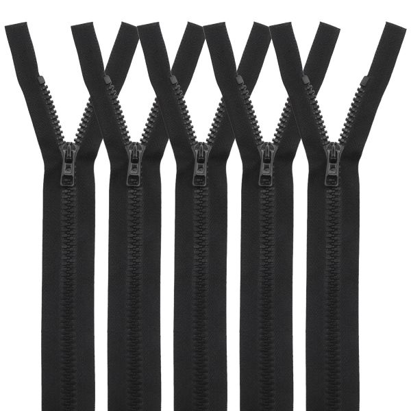 Молния трактор Arta Т6 (6 мм) 1 зам., разъем., 30 см, цв. 077 черный, уп.5 шт