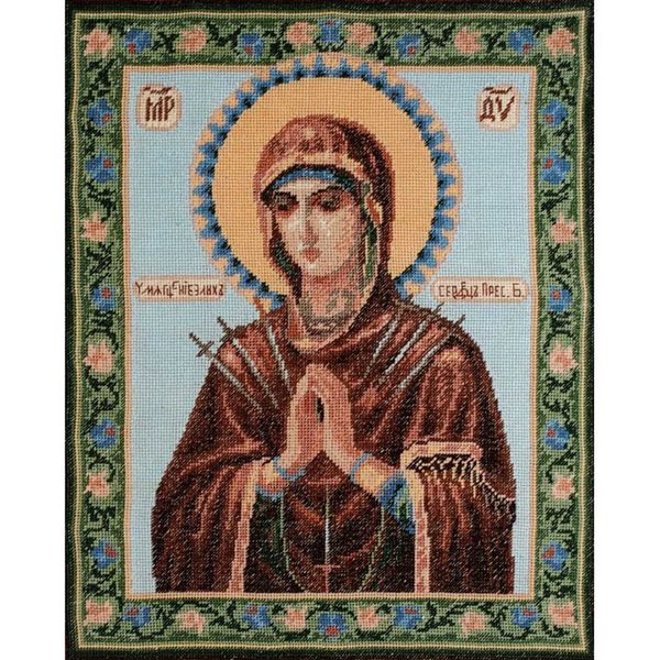 Набор для вышивания нитками РС Студия, Умягчение злых сердец 34х28 см