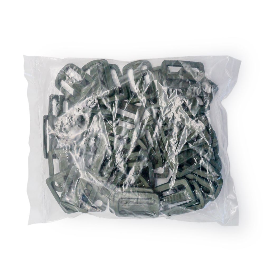 Пряжка, ПА, цветная, 30 мм (73 хаки), 50 шт