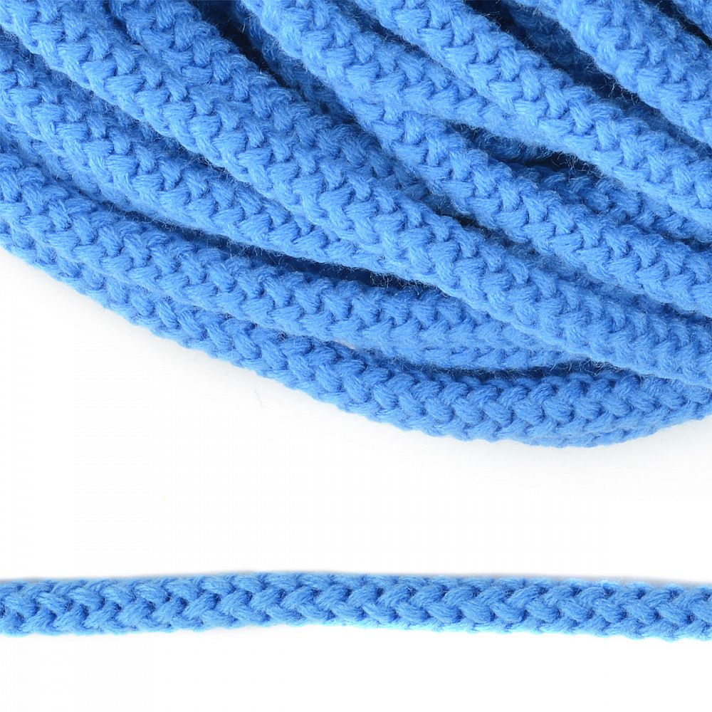 Шнур полиэфир круглый 9.0 мм / 100 метров, 1с-90, голубой
