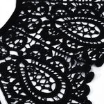 Пришивной кружевной воротник TBY.13/185 цв.черный уп.1шт, Kruzhevo