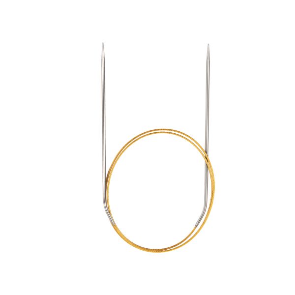 Спицы круговые ⌀2.0 мм, 80 см, с металлическим тросиком, Alpina SIL-80