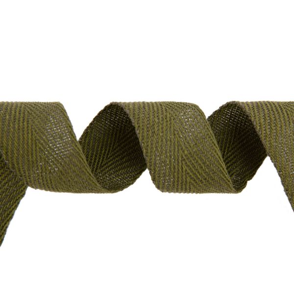 Тесьма (лента) киперная (100% х/б) 25 мм / 50 метров, хаки, Gamma ЛКЭ (25чх/25хх-50) цв