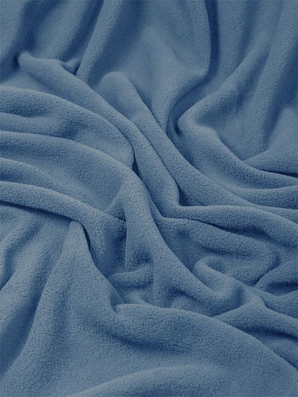 Флис 2-сторонний 190 г/м², 150 см / 2 метра, TBY-0059-F218 цв.F218 пыльно-синий