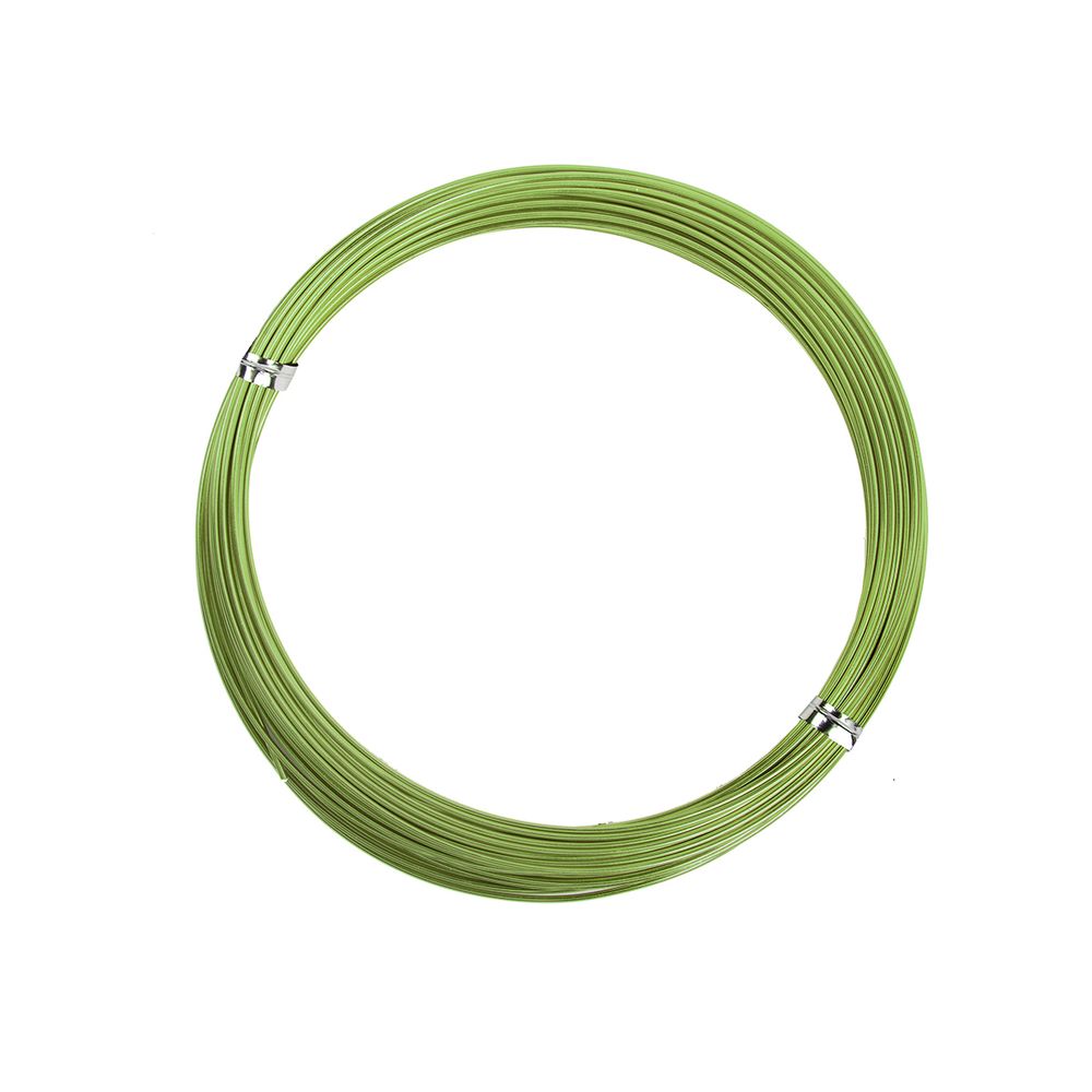 Проволока для плетения алюминий ⌀1 мм, 10 м,±0.5 м, 08 св.зеленый, Промысел MM-002