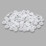 Пуговицы на ножке 18L (11мм), пластик (White (белый матовый)), 72 шт, CN K-33