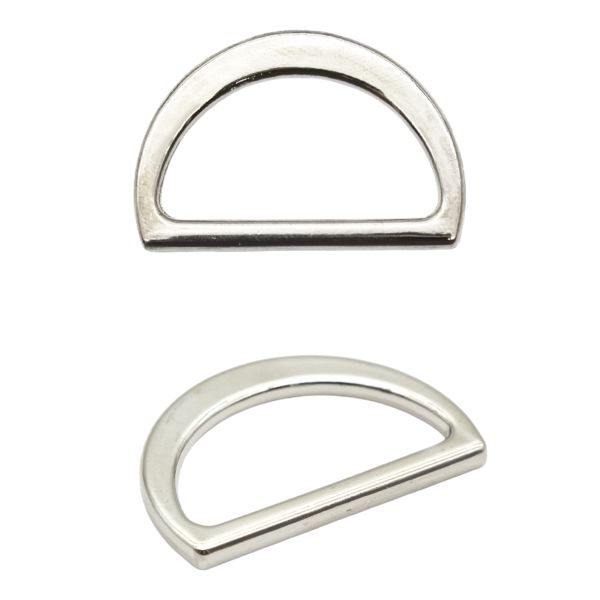 Полукольцо литое металл внутр. 25 мм (внешн. 30х20 мм), 2 шт, Hobby&Pro, никель