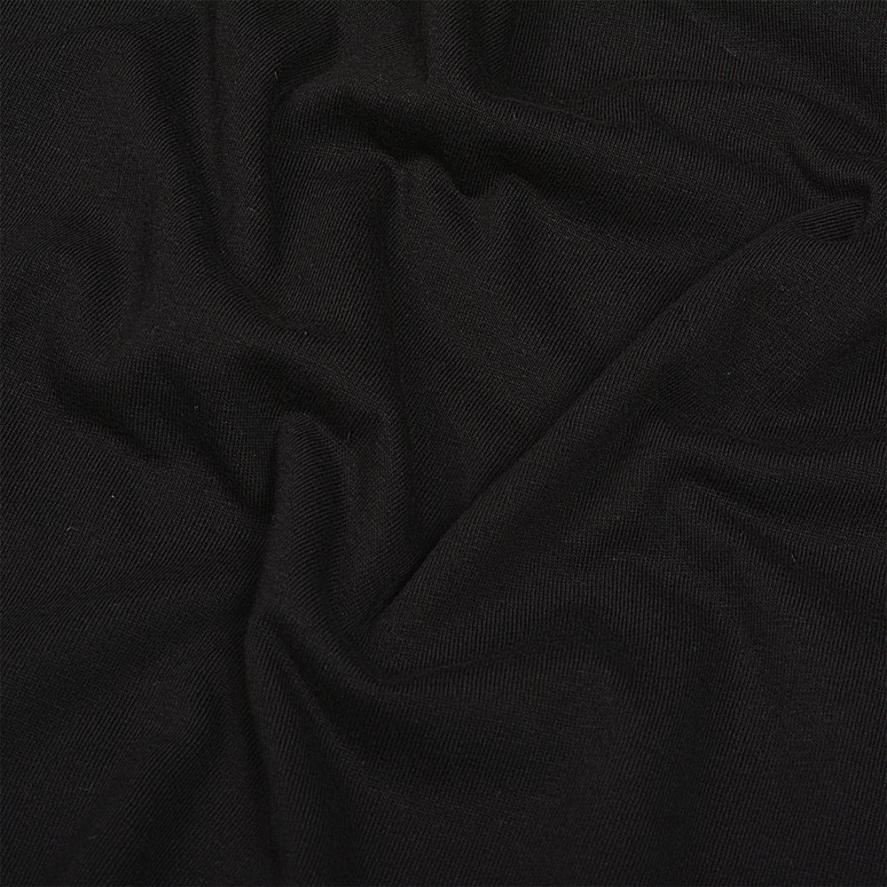 Кулирка гладкокрашеная 145 г/м², 100+100 см, в нарезке, цв. черный, 6м /TOS/