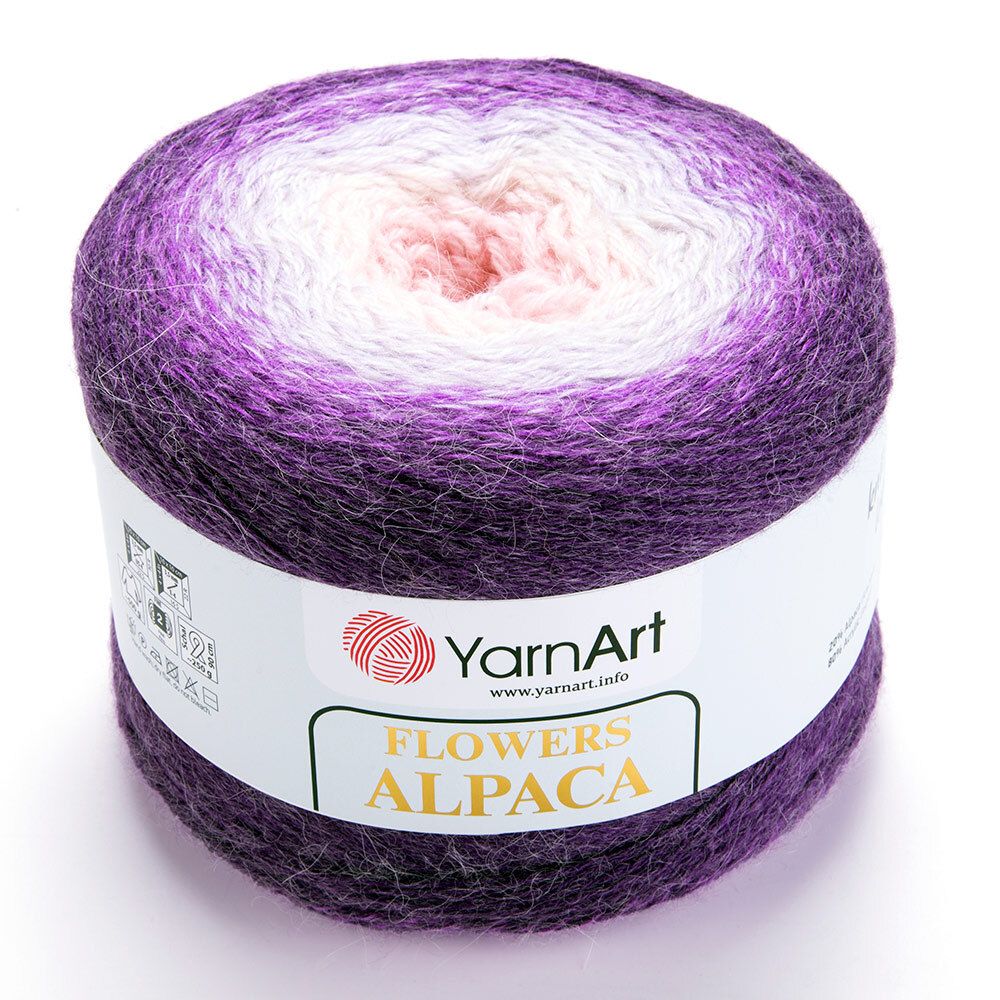 Пряжа YarnArt (ЯрнАрт) Flowers Alpaca / уп.2 мот. по 250 г, 940м, 427