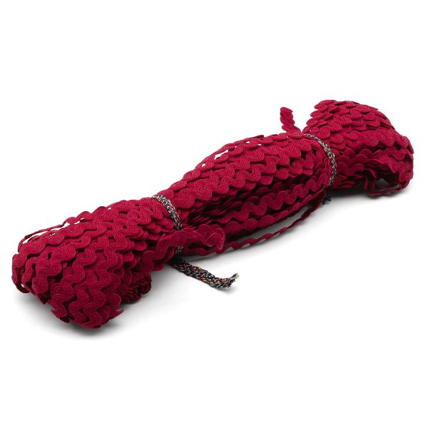 Тесьма вьюнчик 9 мм, 30м (бордо), 30 м