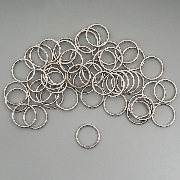 Кольца для бюстгальтера металл ⌀12.0 мм, 50 шт, никель