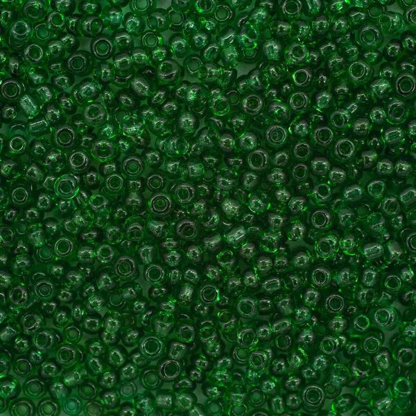 Бисер Astra&Craft 11/0 (2.1 мм), 200 г (10х20 г), цв. 7B зеленый/прозрачный