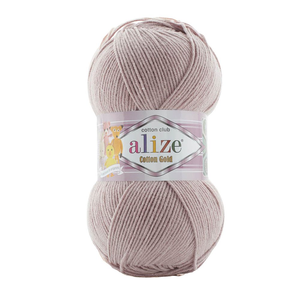 Пряжа Alize (Ализе) Cotton Gold / уп.5 мот. по 100 г, 330м, 592 пыльная роза