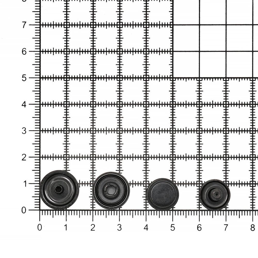 Кнопка Дельта (O-образная) ⌀15/15 мм, ≈72 шт, металл, оксид, New Star
